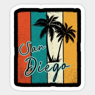 Retro San Diego Sticker